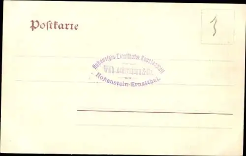 Ak Falken Callenberg in Sachsen, Gasthof Falken, Schießhaus