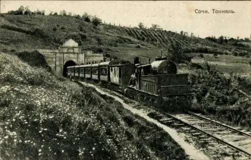 Ak Sotschi Russland, Tunnel, Eisenbahn