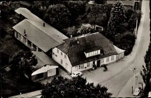 Ak Hoisbüttel Ammersbek bei Hamburg, Clasen´s Gasthaus, Fliegeraufnahme