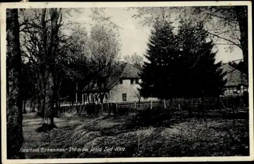 Ak Ilfeld am Harz Thüringen, Forsthaus Birkenmoor