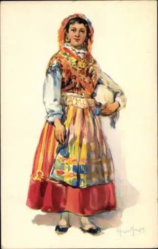 Künstler Ak Portugal, Costume regional