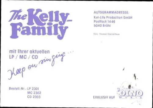 Ak The Kelly Family, Autogramm