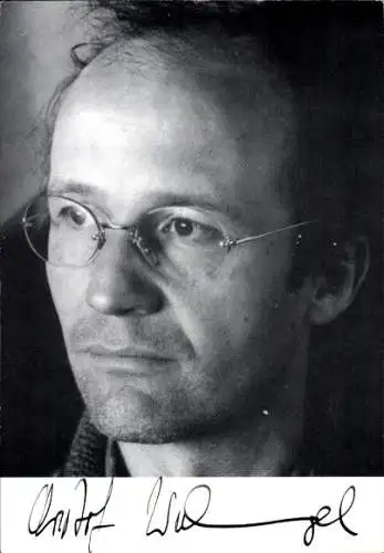 Autogrammkarte Schauspieler Christoph Wackernagel, Portrait, Autogramm