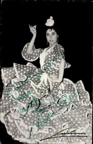 Ak Schauspielerin Carmen Rofors, Portrait, Autogramm, Spanische Tänzerin