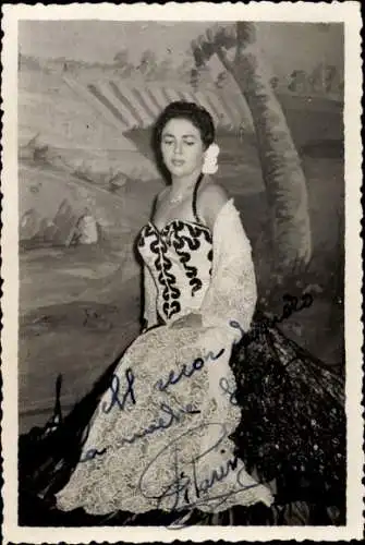 Ak Schauspielerin P.Tani, Portrait, Autogramm, Spanische Tänzerin