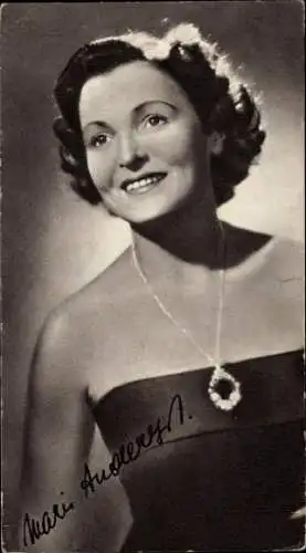 Ak Schauspielerin Marie Andergast,  Portrait, Autogramm