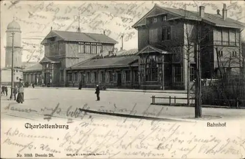 Ak Berlin Charlottenburg, Bahnhof
