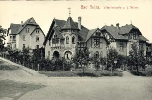 Ak Bad Sulza in Thüringen, Villenkolonie an der Saline, Villa Vogt, Camilla, Wellig