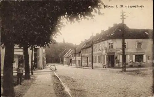 Ak Mirow in Mecklenburg, Schlossstraße, Geschäfte