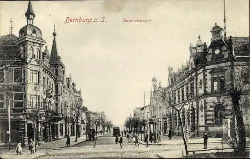 Ak Bernburg an der Saale, Kaiserstraße