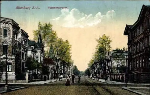 Ak Altenburg in Thüringen, Wettiner Straße