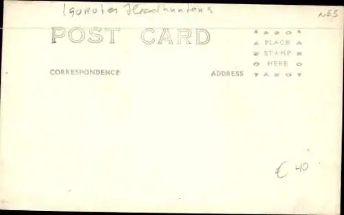 Foto Ak Kopfjäger, Eingeborene, Iguroten