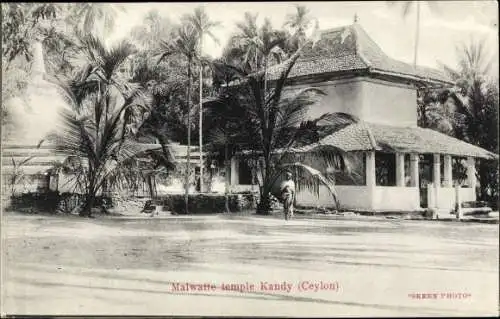 Ak Kandy Ceylon Sri Lanka, Malwatta Tempel