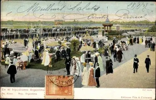 Ak Buenos Aires Argentinien, En el hipodrom Argentino