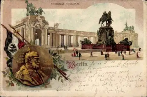 Litho Berlin, Nationaldenkmal, Kaiser Wilhelm I.