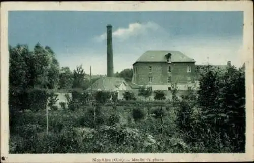 Ak Noailles Oise, Moulin de pierre