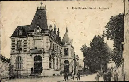 Ak Neuilly en Thelle Oise, La Mairie