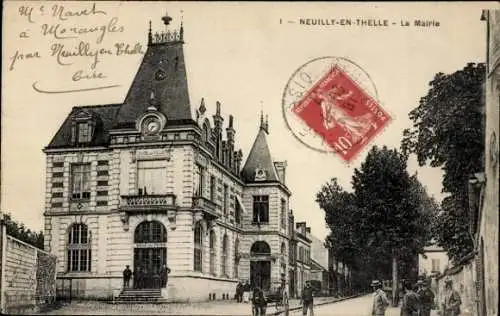 Ak Neuilly en Thelle Oise, Rathaus