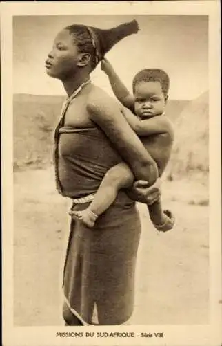 Ak Mission in Afrika, Frau mit Kind