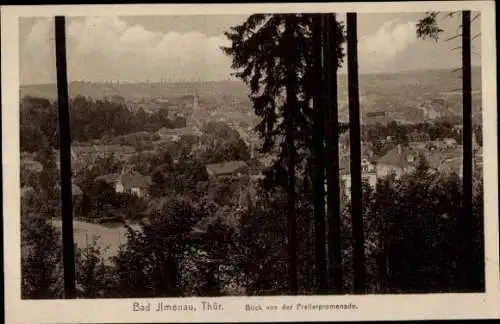 Ak Ilmenau in Thüringen, Blick von der Prellerpromenade, Panorama