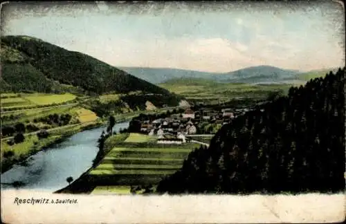 Ak Reschwitz Saalfelder Höhe Saalfeld an der Saale Thüringen, Panorama