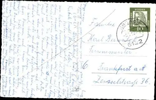 Ak Erbach im Odenwald Hessen, Partie an der Stadtmauer