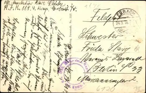 Ak Erbach im Odenwald Hessen, Panorama