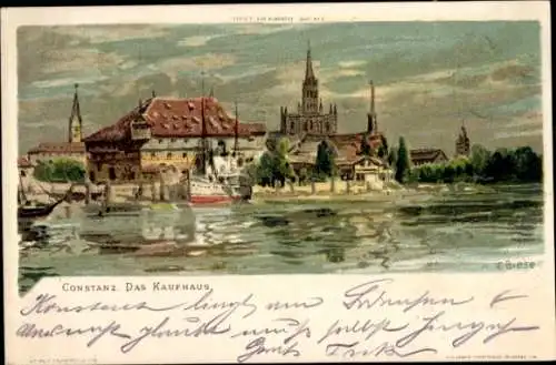 Künstler Litho Biese, C., Konstanz am Bodensee, Das Kaufhaus