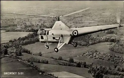 Ak Amerikanisches Militärflugzeug, Hubschrauber Sikorsky S-51