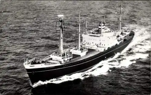 Ak Dampfer MV Kloosterdyk, Holland America Line, HAL, Frachtschiff