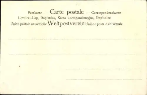 Litho Glückwunsch Neujahr 1902, Herz, Stift, Schlüssel