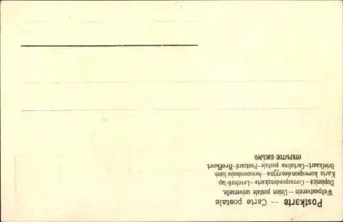 Präge Passepartout Litho Frau mit Kind in Trachten, Abschied, Segelboot