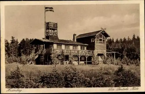 Ak Elgersburg Thüringen, Deutsche Hütte, Heidenberg