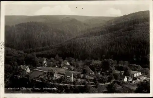 Ak Altenbrak Thale im Harz, Villenviertel