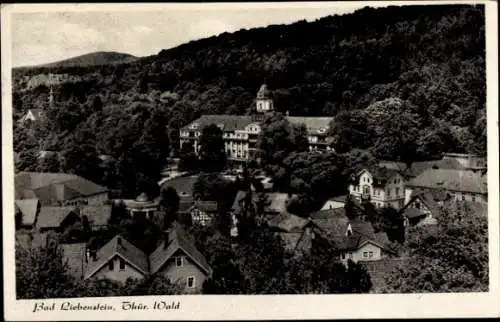 Ak Bad Liebenstein Thüringer Wald, Blick auf den Ort, Wald, Kurhaus