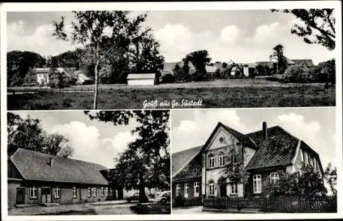 Ak Groß Süstedt Gerdau in der Lüneburger Heide, Teilansicht, Gebäude