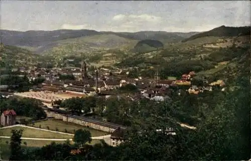 Ak Münster Münster Alsace Haut Rhin, Gesamtansicht