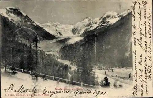 Ak Pontresina Kanton Graubünden Schweiz, Morteratsch Gletscher