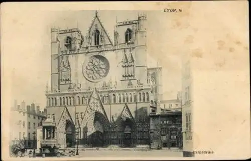Ak Lyon Rhône, Kathedrale