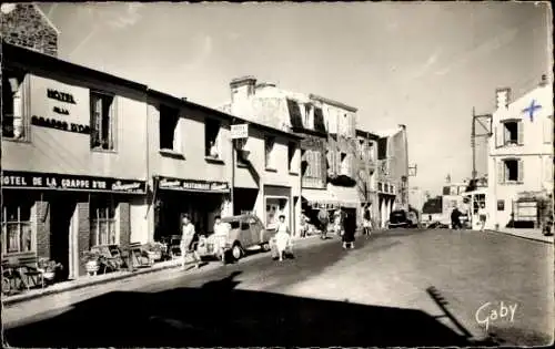 Ak Saint Pair sur Mer Manche, Rue de la Gare