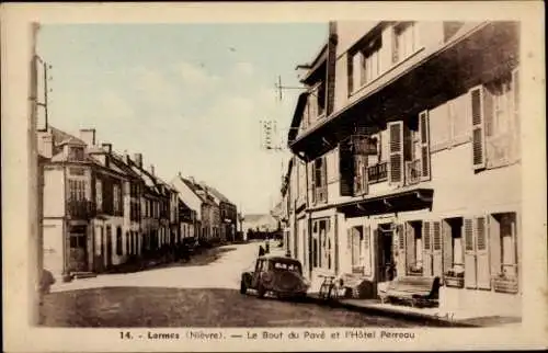 Ak Lormes Nièvre, Le Bout du Pave, l'Hotel Perreau