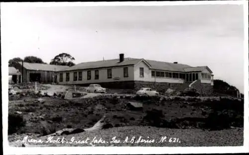 Foto Tasmanien Australien, Blick zum Haus, Great Lake