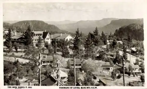 Ak Leura City of Blue Mountains Australien, Panorama