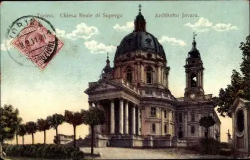 Ak Torino Turin Piemonte, Königliche Kirche von Superga