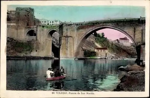 Ak Toledo Kastilien La Mancha Spanien, Puente de San Martin