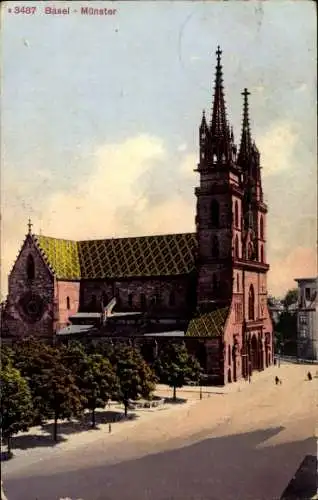 Ak Basel Bâle Stadt Schweiz, Münster