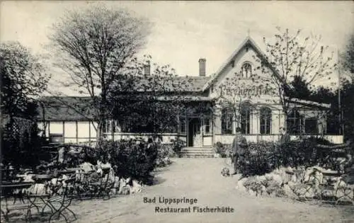 Ak Bad Lippspringe in Westfalen, Restaurant Fischerhütte