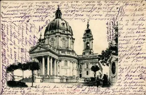Ak Torino Turin Piemonte, Chiesa Reale di Superga