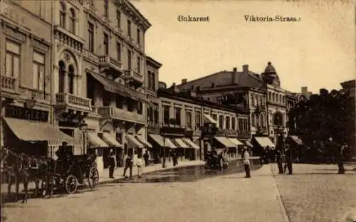 Ak București Bukarest Rumänien, Viktoria-Straße