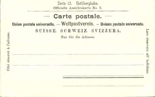 Ak Zürich Stadt Schweiz, Uetliberg, Känzeli